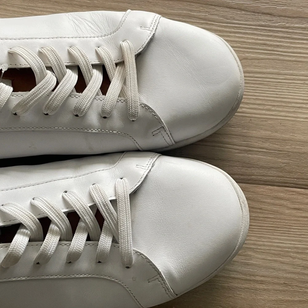 Men’s Polo Ralph Lauren Heritage Court Sneakers in white size 15
